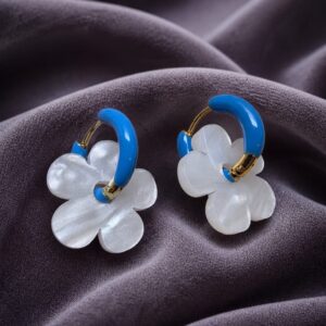 Pendientes Argolla Flora Indigo